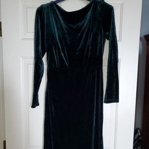 SHEIN velvet low back dress
